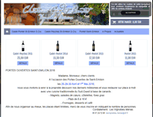 Tablet Screenshot of chateaucadetpontet.com